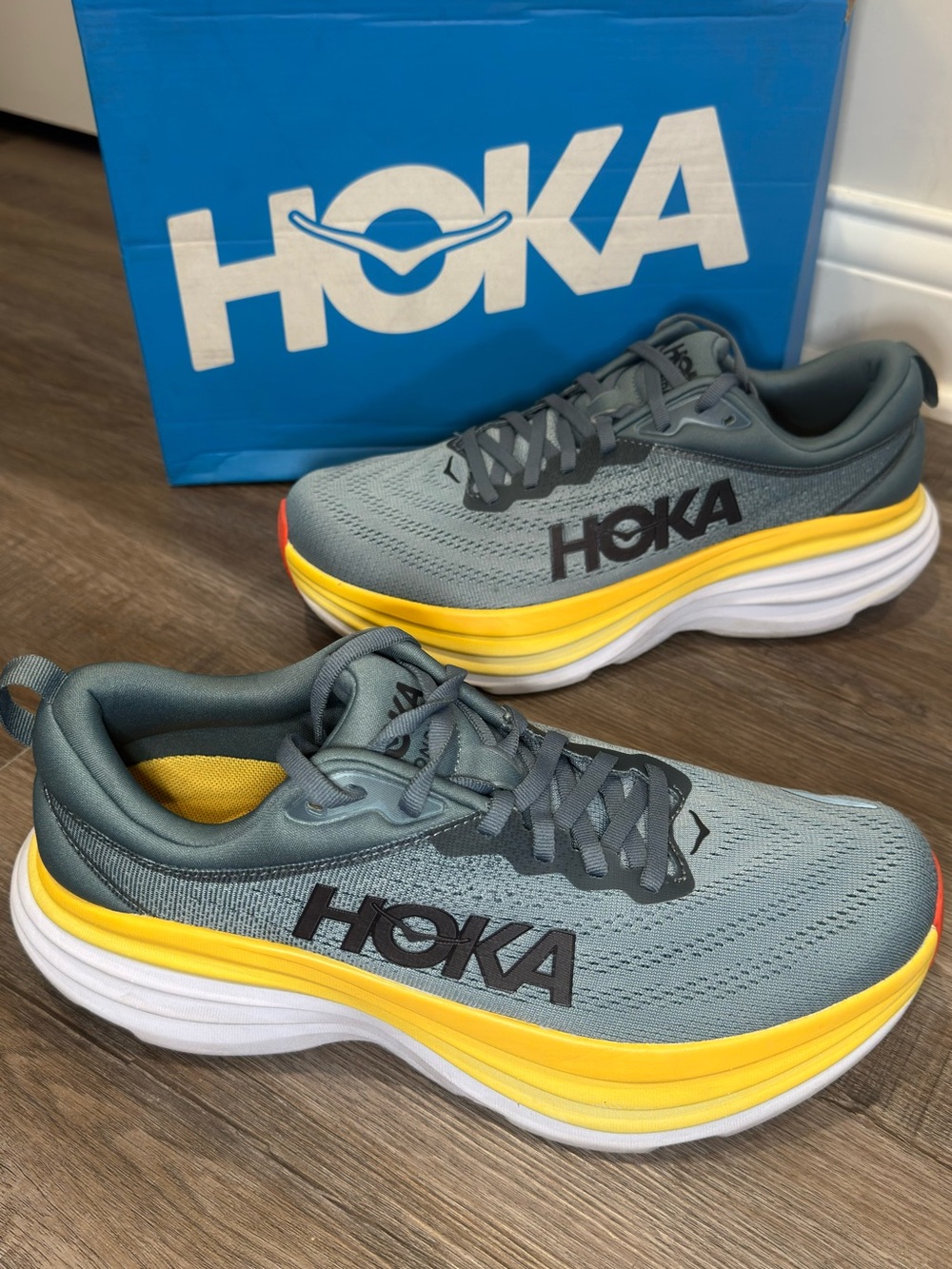 Hoka One One Bondi 8 Athletic Running Sneakers